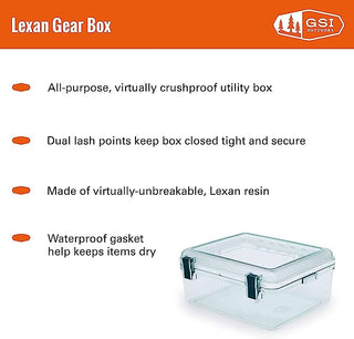 GSI Outdoors Lexan Utility Gear Box Medium