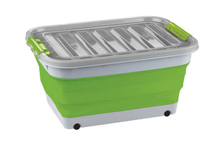 COLLAPSIBLE STORAGE TUB WITH LID - 45L
