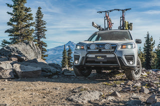 The All Terrain Systems (ATS) Suspension Lift Kit suited for the Subaru Forester is a complete suspension system with performance coils for greater stability and improved driving dynamics without compromising safety and comfort. Engineered with extended travel twin-tube gas struts, derived from our military-grade suspension, ATS provides enhanced durability and reliability in both on- and off-road environments.