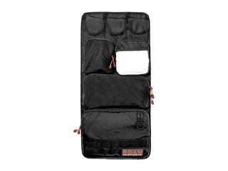 The Rugged Case Organizers are custom-fitted to attach to the inside of the lid of the Rugged Cases giving you maximum organization and quick access to small and frequently used items. The Rugged Case organizers are made of 420D nylon with a PU coated backing, YKK zippers, and also includes a semi-opaque pocket that lights up your case when you place a light inside of it.