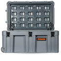 The ROAM 150L Rugged Case is a heavy-duty storage case that comes in 4 color options and is ideal for storing your largest camp equipment. It can also be used as a single storage unit for all camp gear. Perfect for the bed of the truck and can be mounted in the bed to be used as a utility/toolbox. This premium case features a durable LLDPE shell, Nylon rope handles, steel lockable latches, and a dust/waterproof gasket seal that makes sure your gear always stays protected no matter the terrain.