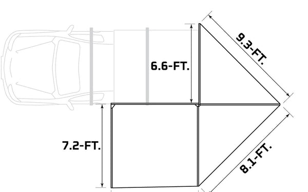 Deltawing Xtr-143 | 270 Degree Freestanding Awning