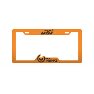 Buy orange-black CBI/Prinsu License Plate Holder